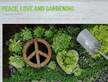 Tablet Screenshot of peaceloveandgardening.com